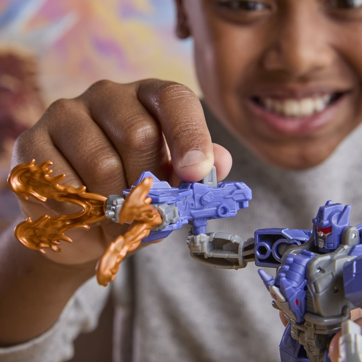 TRANSFORMERS CYBERWORLD ROBOT GALVATRON BLINDAT TRANSFORMABIL