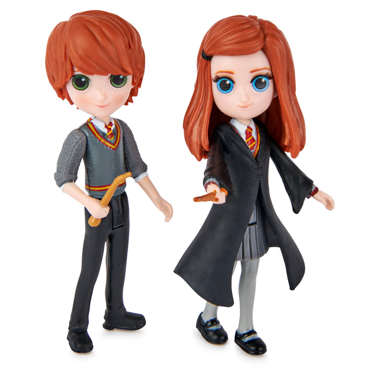 HARRY POTTER WIZARDING WORLD MAGICAL MINIS SET 2 FIGURINE RON SI GINNY WEASLEY