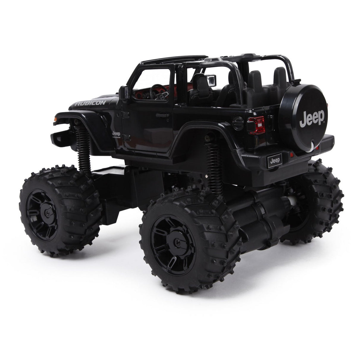 MASINA CU TELECOMANDA JEEP WRANGLER JL NEGRU CU SCARA 1 LA 14