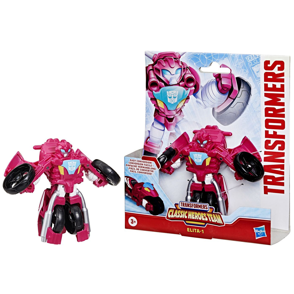 TRANSFORMERS CLASSIC HEROES TEAM ROBOT ELITA 1 CONVERTIBIL