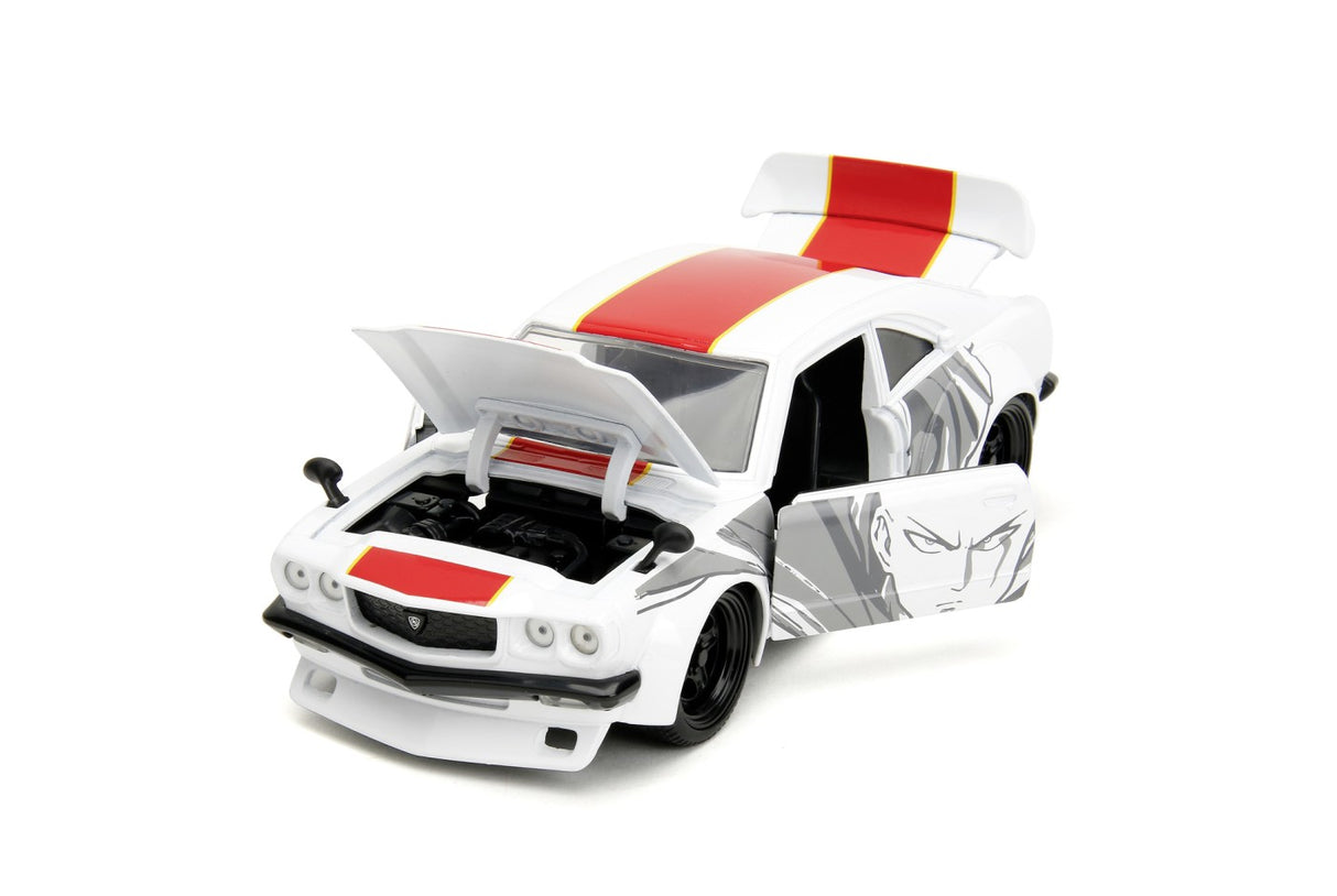 JADA ONE PUNCH MAN SET MASINUTA METALICA MAZDA RX 3 SI FIGURINA SAITAMA