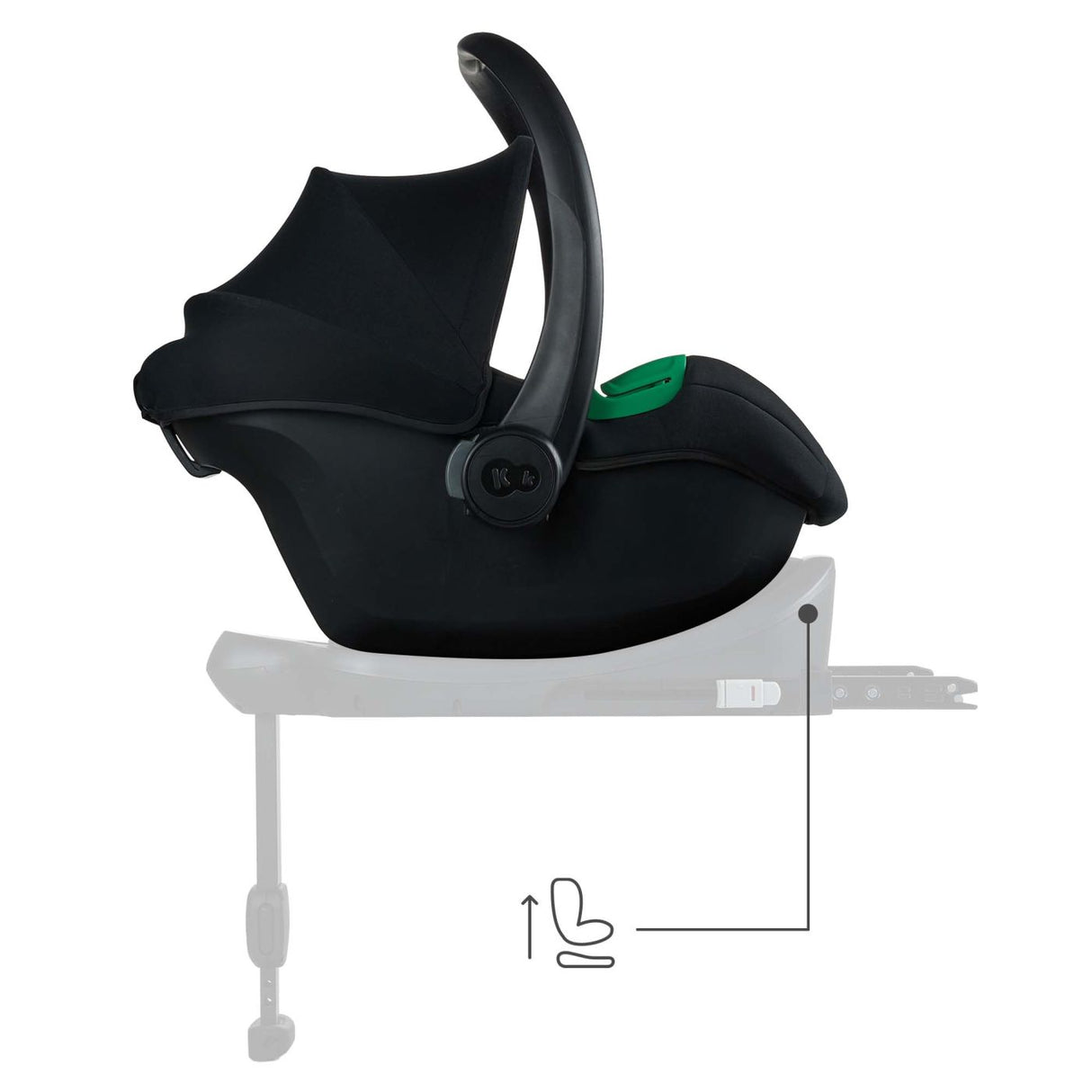 SCOICA AUTO I-SIZE, 40-87 CM, KINDERKRAFT MINK PRO2 , BLACK