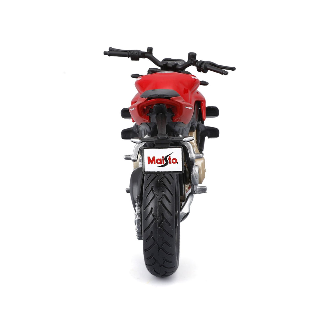 MAISTO MOTOCICLETA METALICA CU STAND EDITIE SPECIALA DUCATI SUPER NAKED SCARA 1 LA 18