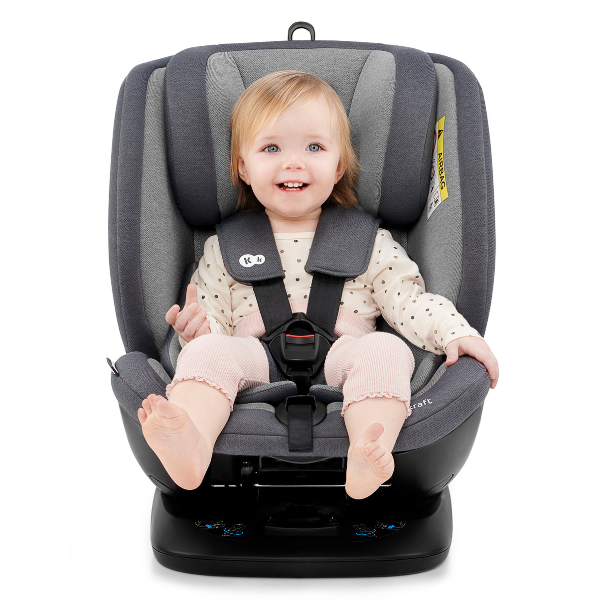 SCAUN AUTO KINDERKRAFT XPEDITION ROTATIV, 0-36 KG, CU ISOFIX, GREY
