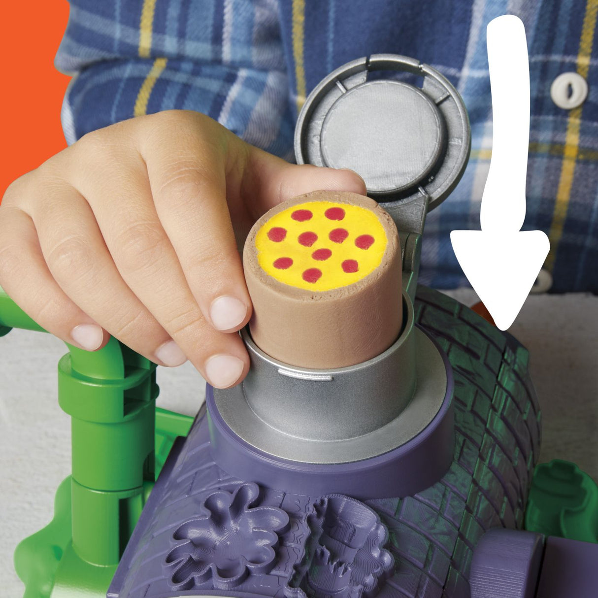 PLAY DOH POVESTIRI CU TESTOASE NINJA ADOLESCENTE MUTANTE SET PIZZA TAIE SI ARUNCA