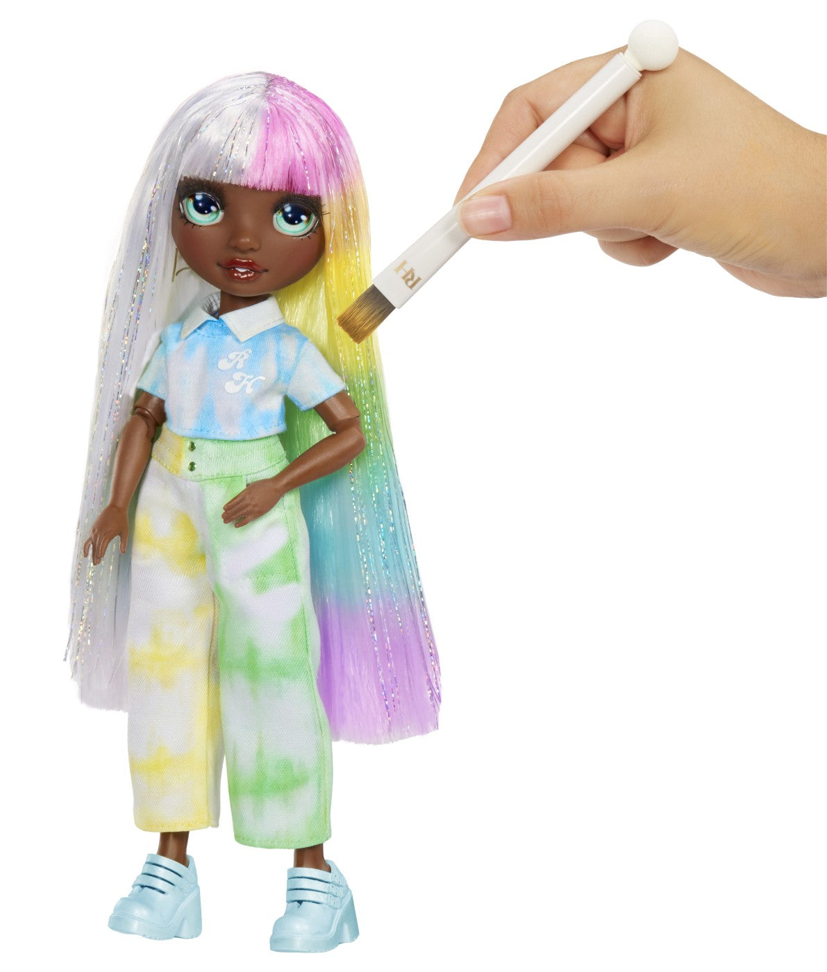 RAINBOW HIGH WATERCOLOR CREATE PAPUSA OCHI VERZI