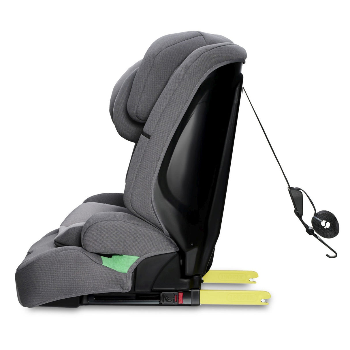 SCAUN AUTO I-SIZE, 76-150 CM, KINDERKRAFT SAFETY FIX 2, GREY