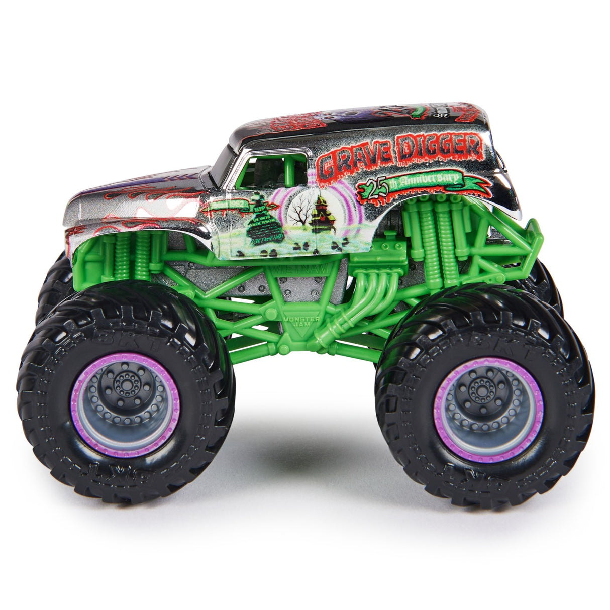 MONSTER JAM MASINUTA METALICA GRAVE DIGGER SCARA 1 LA 64