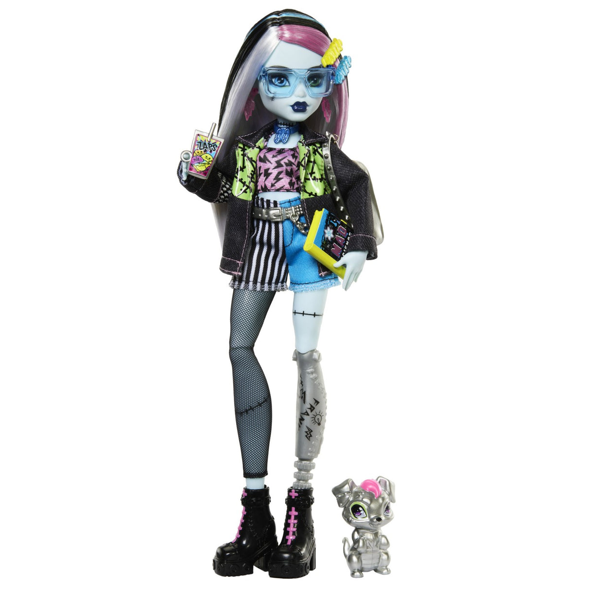 MONSTER HIGH PAPUSA FRANKIE STEIN SI ANIMALUT WATZIE
