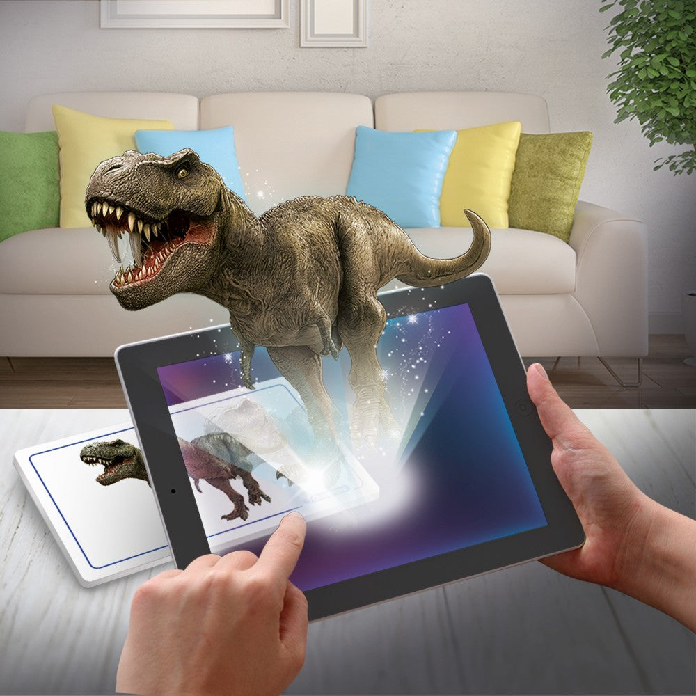 DESCOPERA DINOZAURUL T-REX & TRICERAPTOR FLUO STIINTA SI JOACA