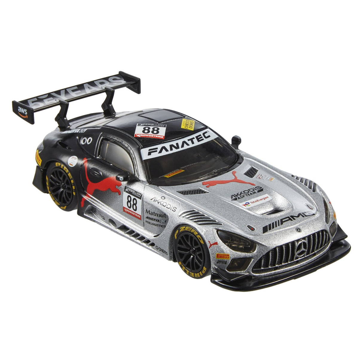 HOT WHEELS PREMIUM REAL RIDERS MASINUTA METALICA MERCEDES AMG GT3 SCARA 1:43