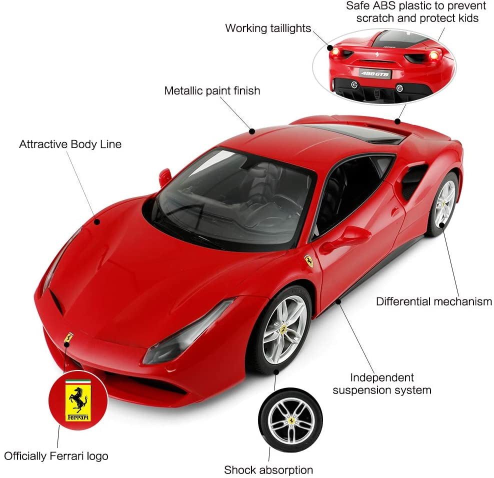 MASINA CU TELECOMANDA FERRARI 488 GTB SCARA 1 LA 14