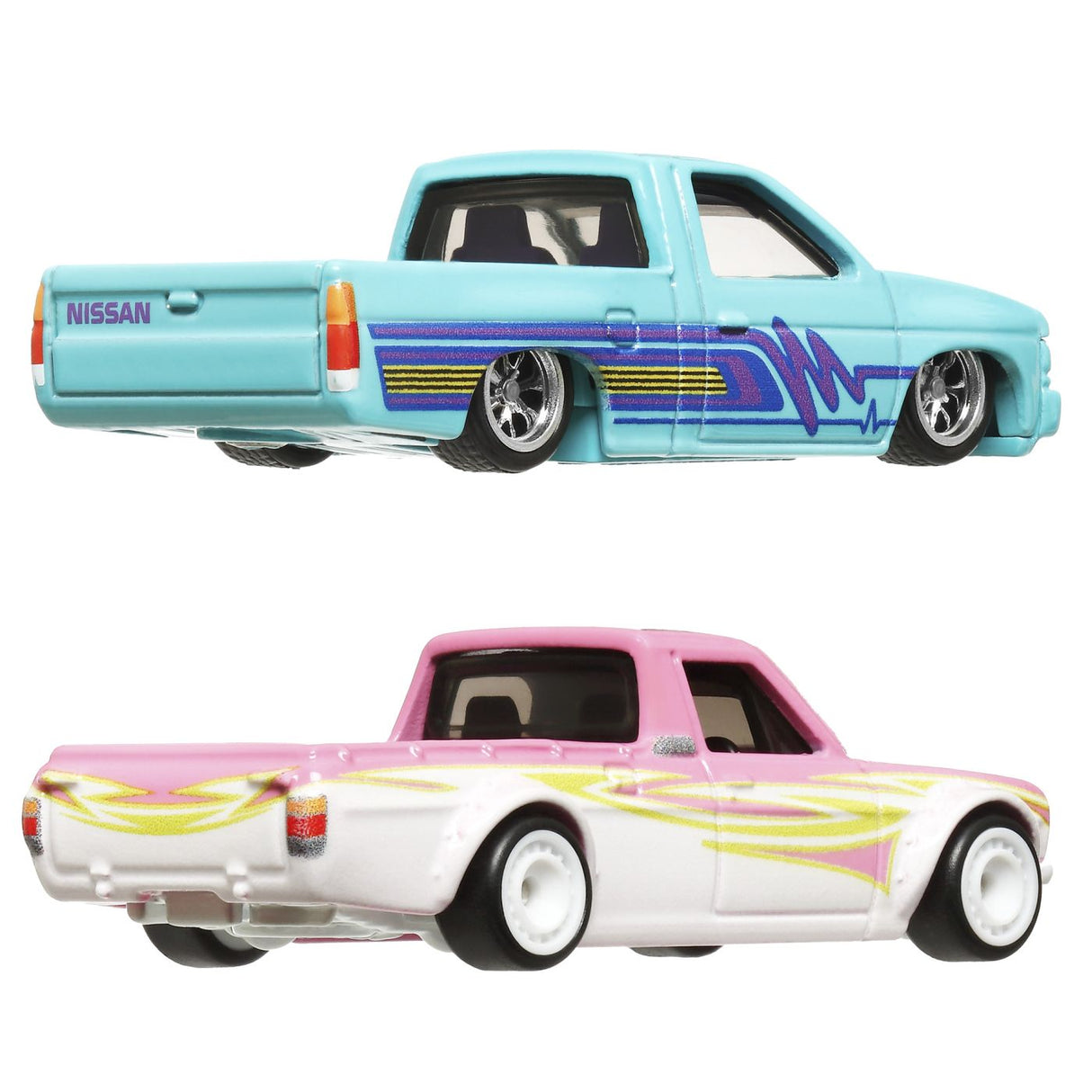 HOT WHEELS PREMIUM SET 2 MASINUTE METALICE DATSUN SUNNY TRUCK SI NISSAN HARDBODY SCARA 1:64