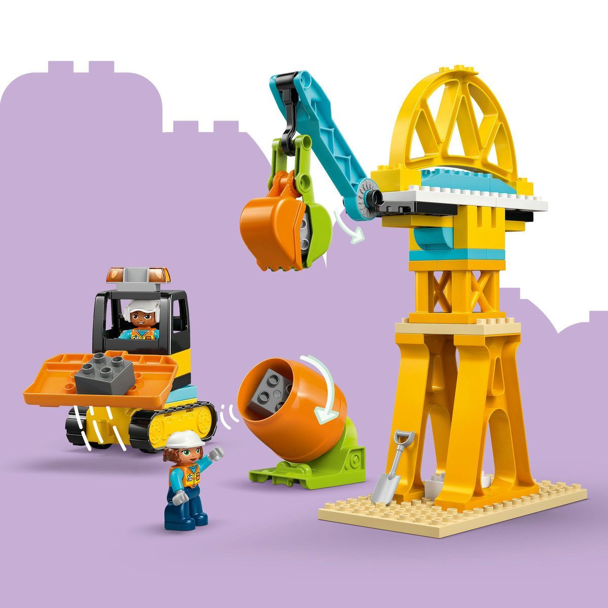 LEGO DUPLO SANTIER SI VEHICULE DE CONSTRUCTII 3 IN 1 10476