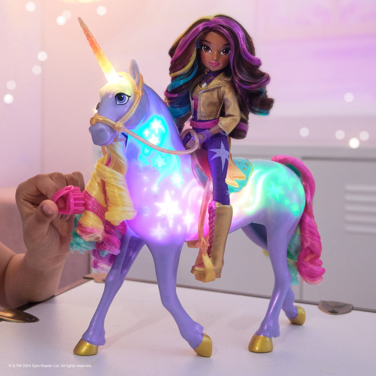 UNICORN ACADEMY SET SOPHIA SI WILDSTAR LUMINA DE CURCUBEU