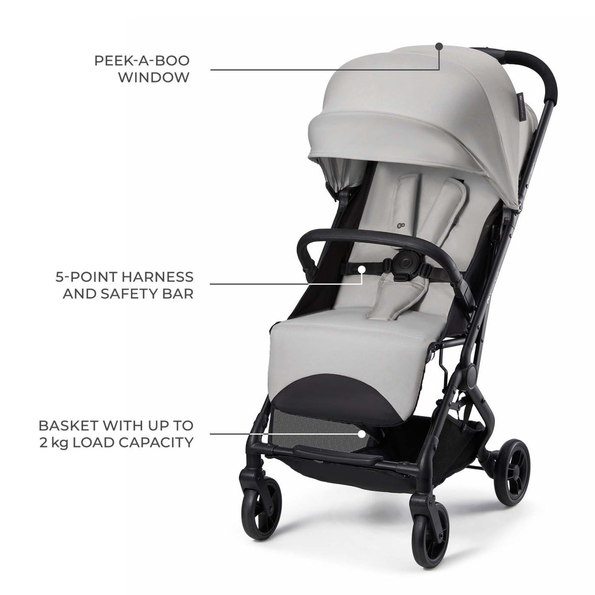 CARUCIOR SPORT KINDERKRAFT INDY3, URBAN GREY