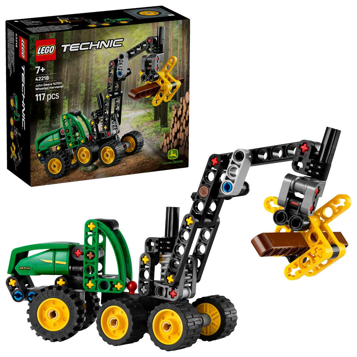 LEGO TECHNIC UTILAJ DE TAIAT SI STIVUIT COPACI JOHN DEERE 1470H 42218