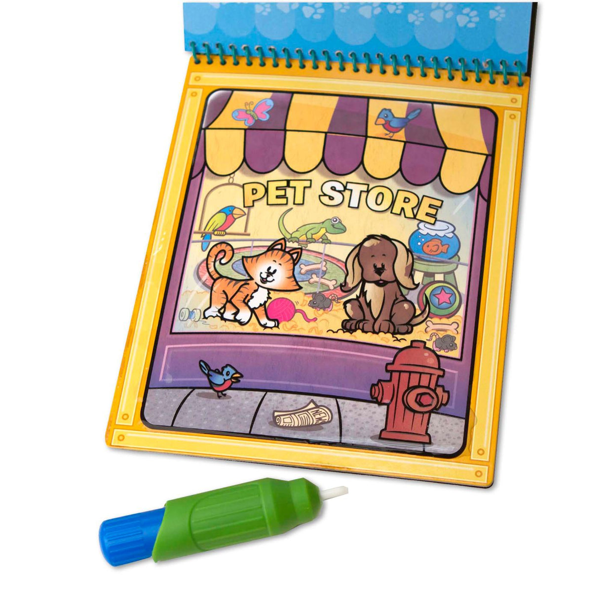 MELISSA AND DOUG WATER WOW CARTE DE COLORAT ANIMALE REUTILIZABILA CU APA