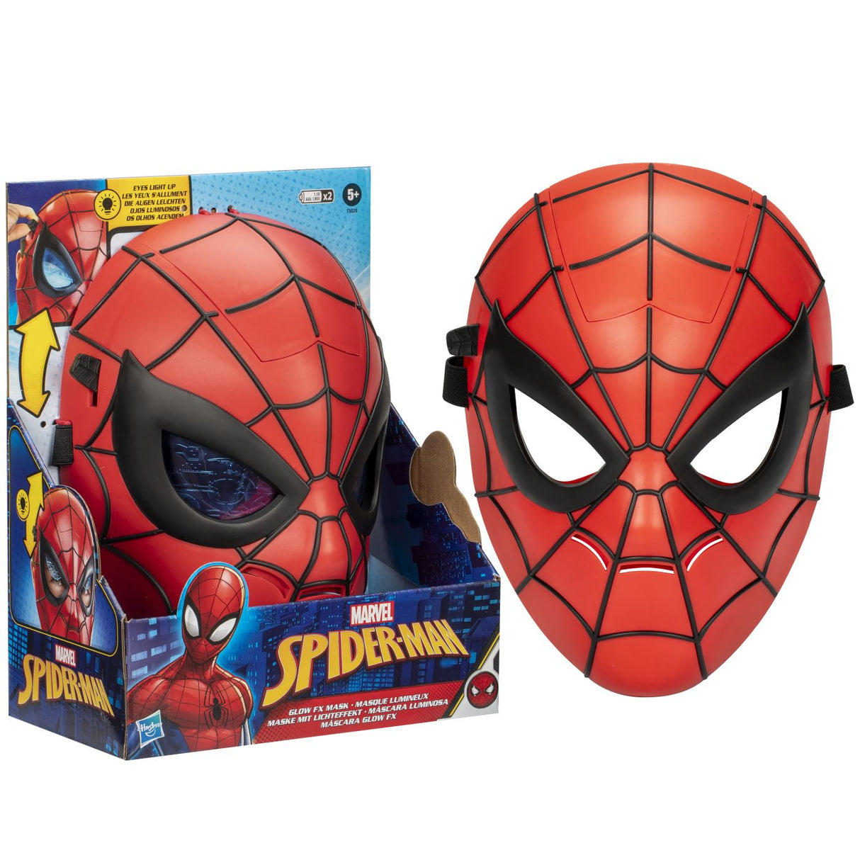 MARVEL SPIDERMAN MASCA GLOW FX CU OCHI LUMINOSI