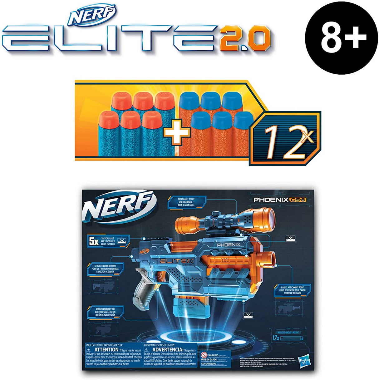 NERF BLASTER ELITE 2.0 PHOENIX CS6