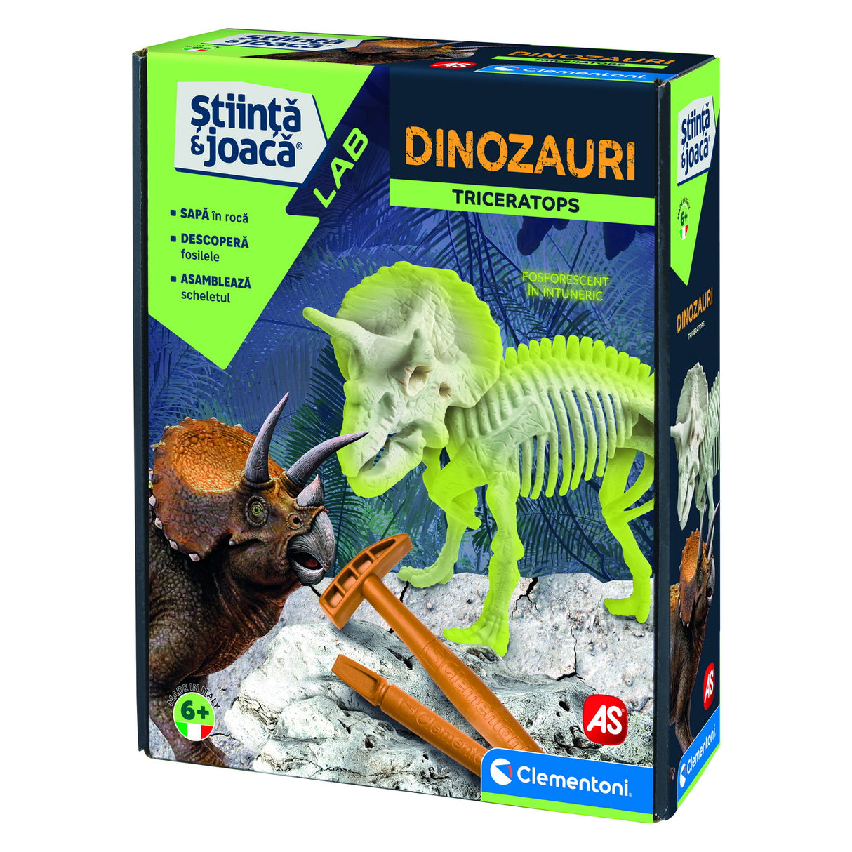 DESCOPERA DINOZAURUL TRICERATOPS