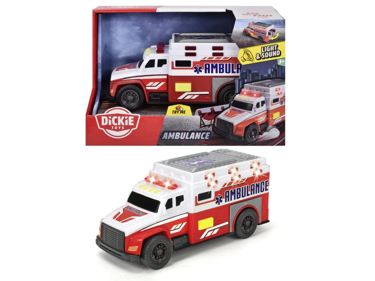 DICKIE TOYS AMBULANTA CU LUMINI SI SUNETE 15CM