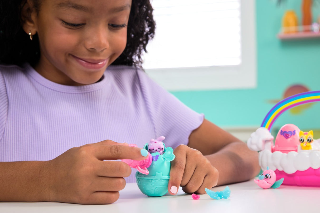 HATCHIMALS ALIVE NEON RAINBOW SET COSULET DE OUA