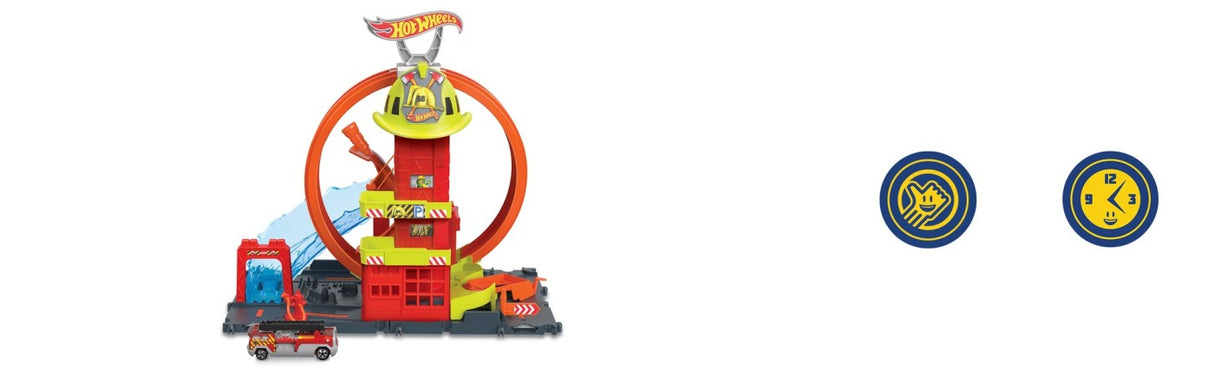 HOT WHEELS STATIA DE POMPIERI SUPER LOOP