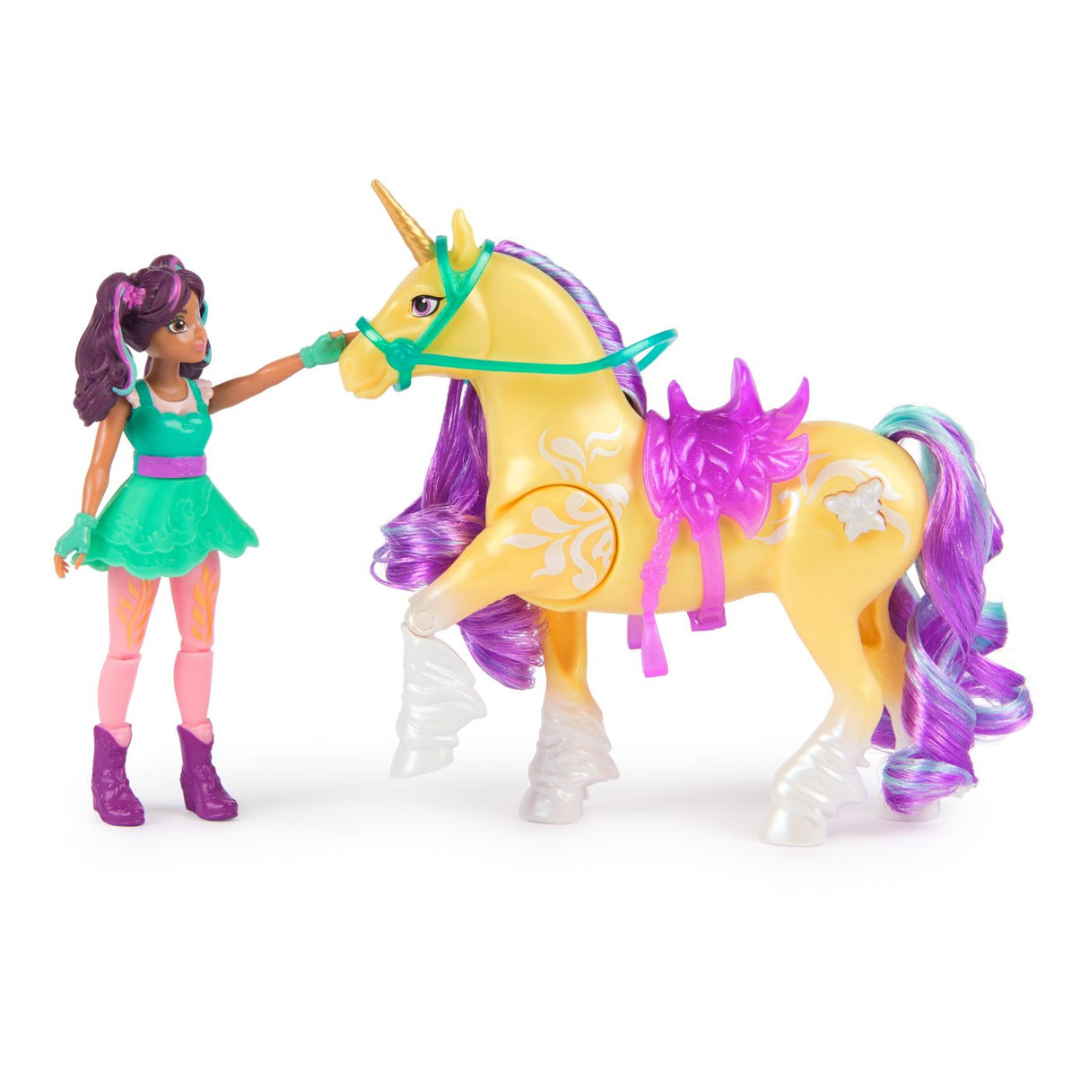 UNICORN ACADEMY SET PAPUSA AVA SI UNICORNUL LEAF PLANTA MAGICA
