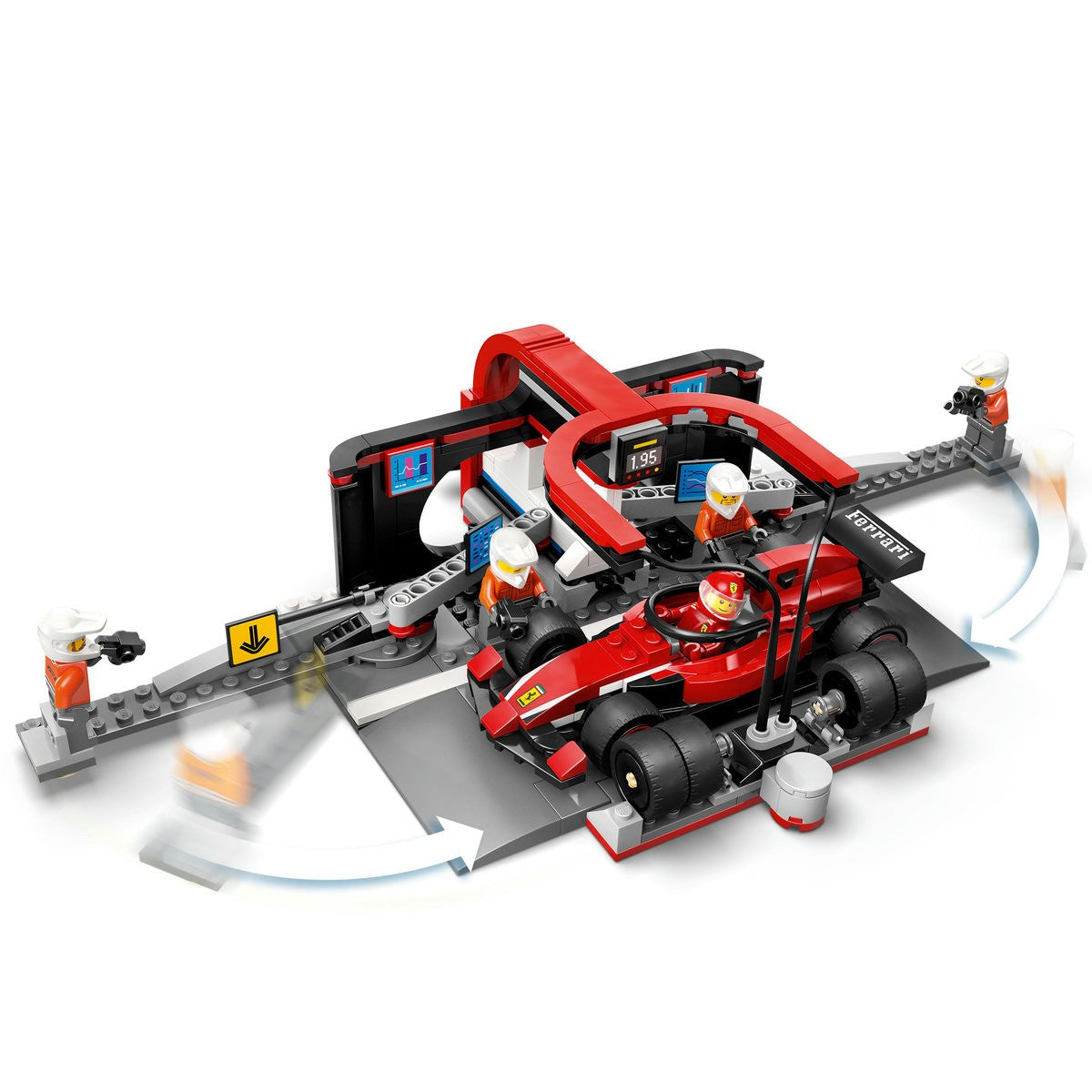 LEGO CITY BOXA SI MECANICI F1 CU MASINA FERRARI 60443