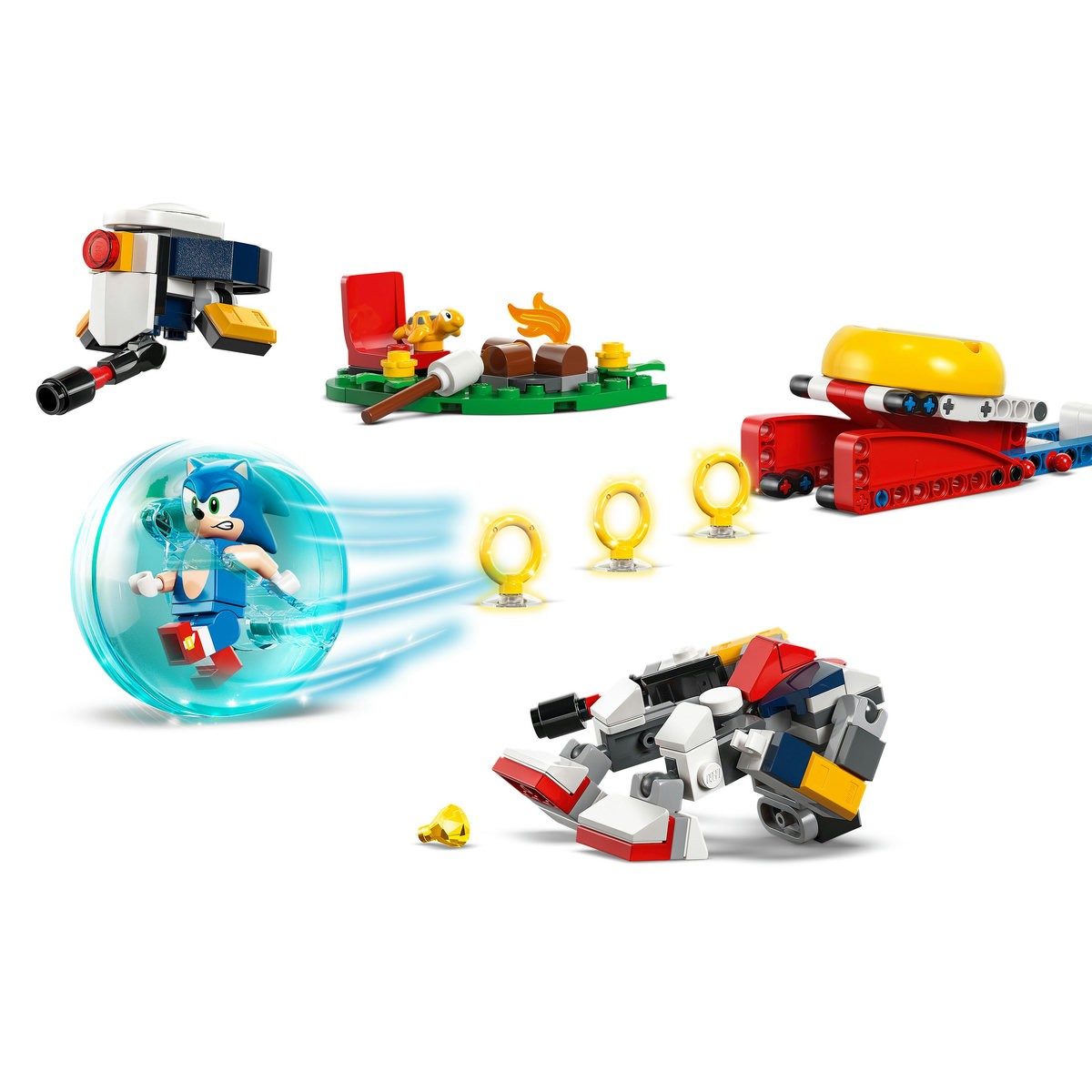 LEGO SONIC ÎNFRUNTARE LA FOCUL DE TABARA AL LUI SONIC 77001