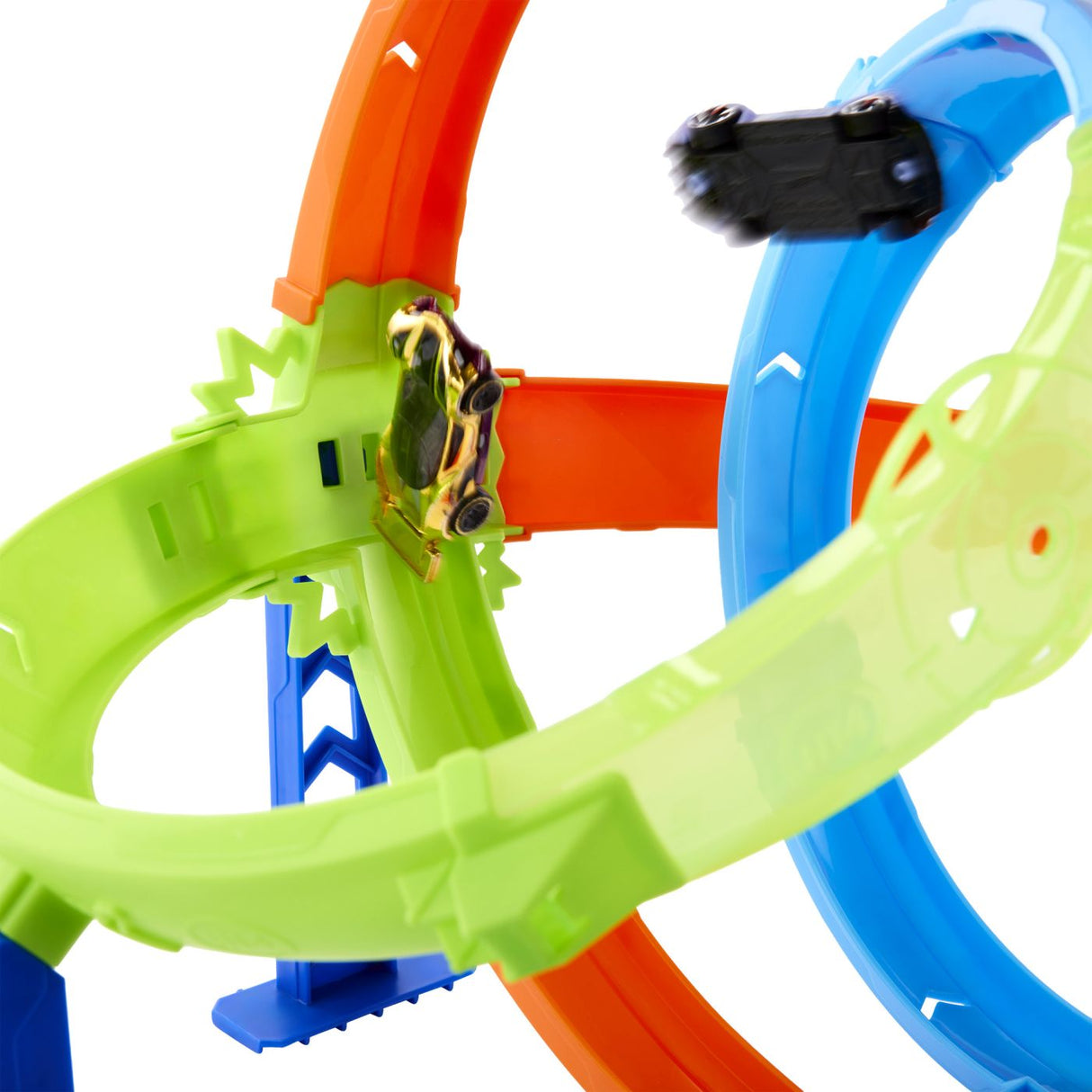 HOT WHEELS STUNT TRACKS PISTA CICLON DE LANSAREA RAPIDA CU MASINUTA INCLUSA