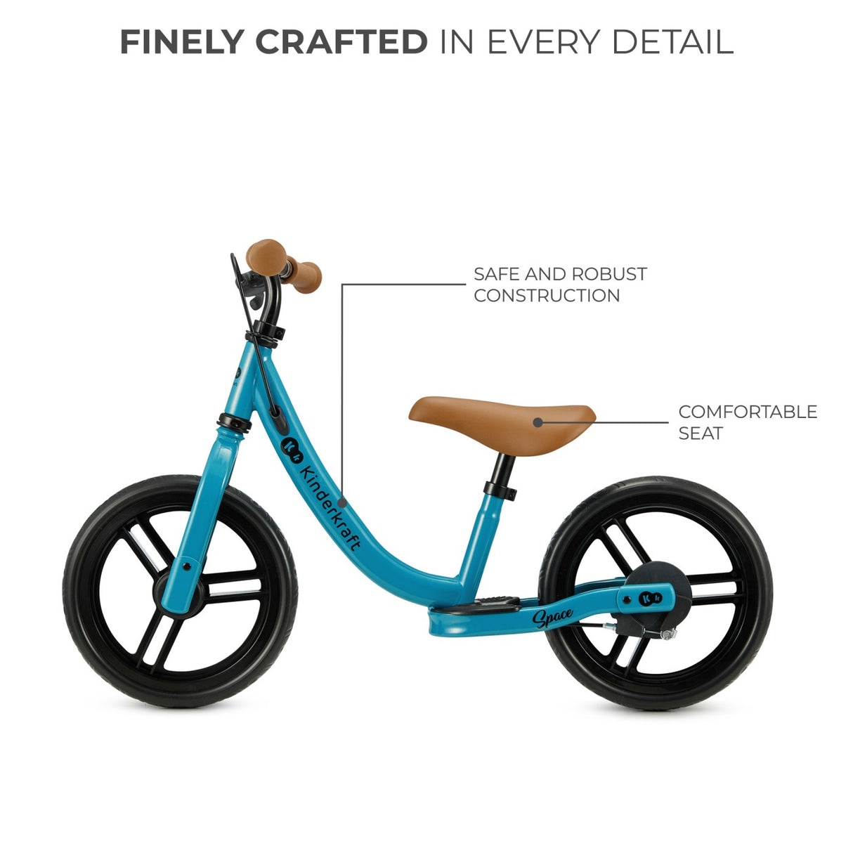 BICICLETA FARA PEDALE KINDERKRAFT SPACE DARK BLUE