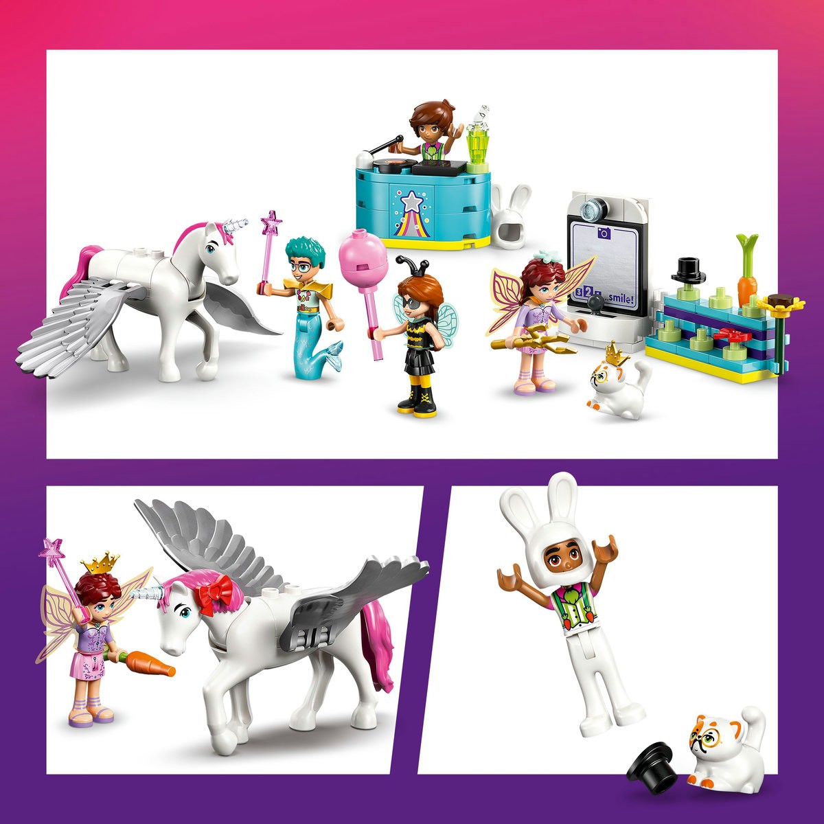 LEGO FRIENDS BAL MASCAT CU UNICORNUL SI ZANA 42661
