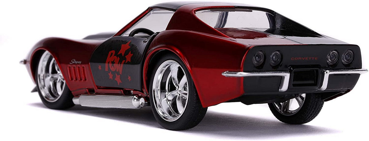 MASINA METALICA HARLEY QUINN 1969 CORVETTE STINGRAY SCARA 1 LA 32