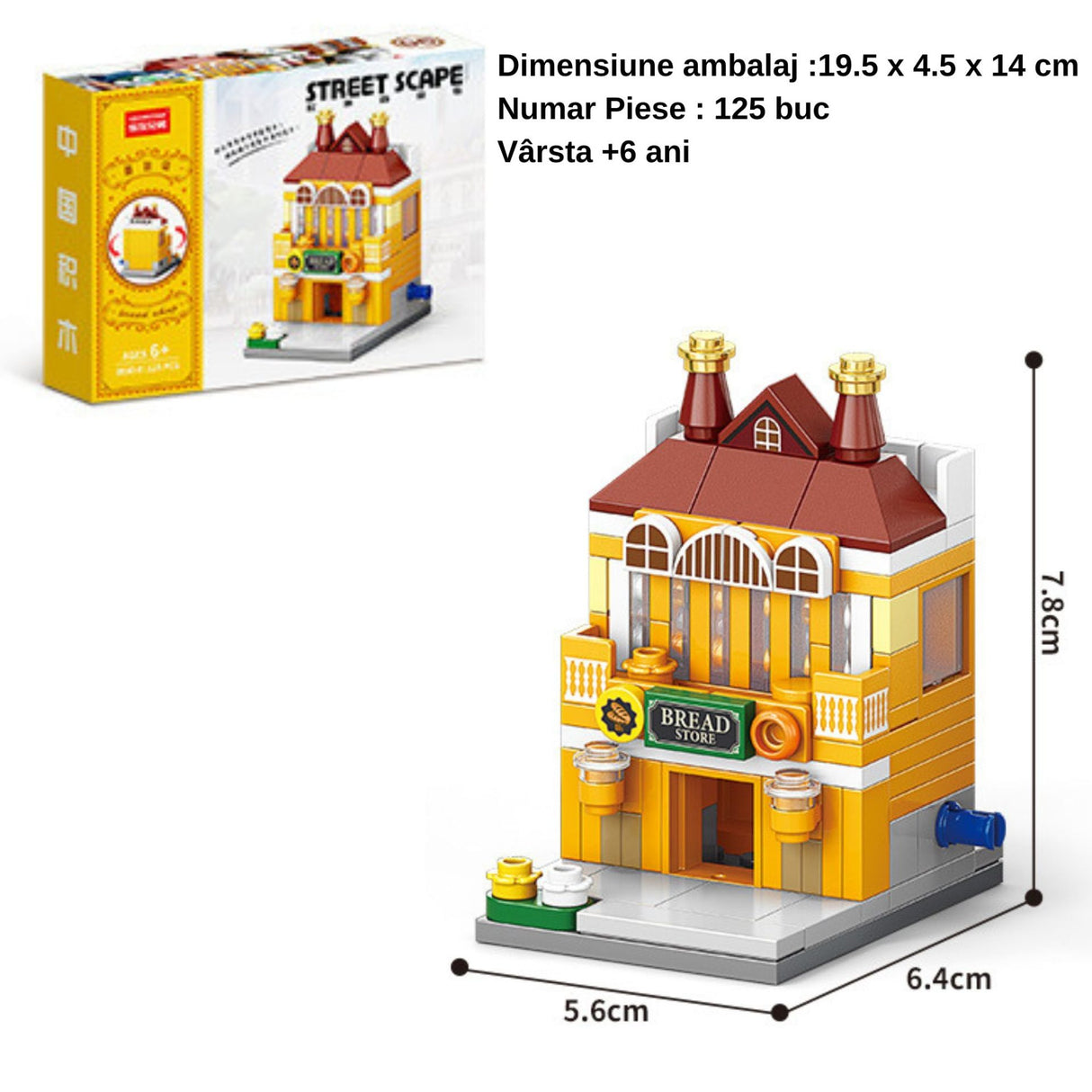 Piesele setului de construcție Flippy STEM 125 bucăți, detaliu componente colorate din material durabil