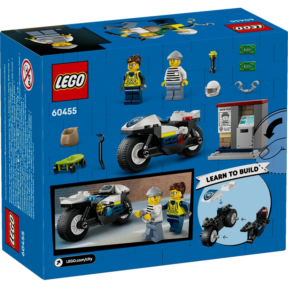 LEGO CITY URMARIRE CU MOTOCICLETA DE POLITIE 60455