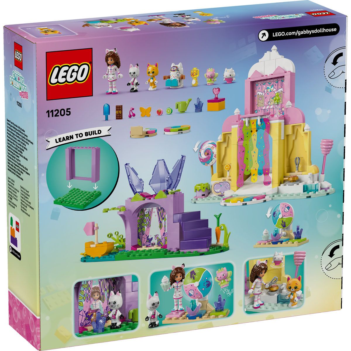 LEGO GABBYS DOLLHOUSE FILMUL MUNTELE DE DULCIURI SI GRADINA LUI KITTY 11205