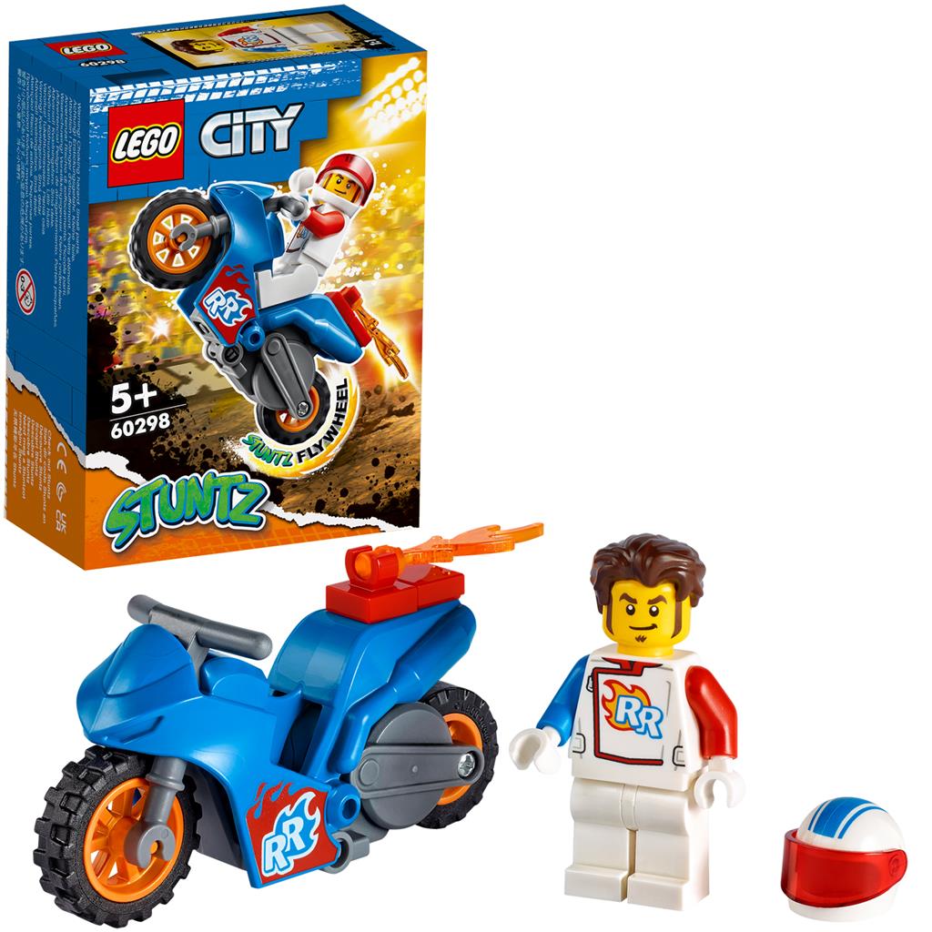 LEGO CITY MOTOCICLETA DE CASCADORIE-RACHETA 60298