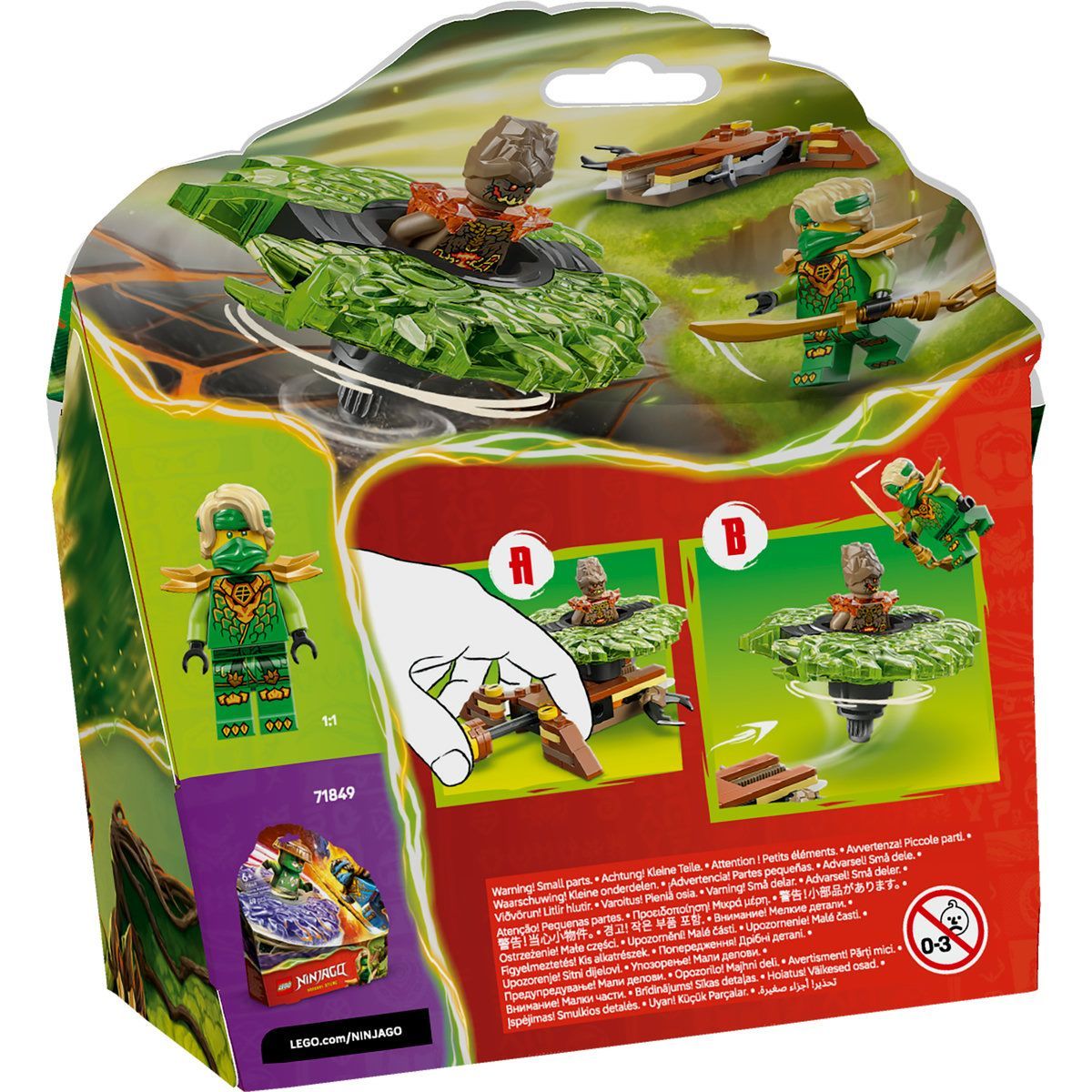 LEGO NINJAGO LLOYD VS SPINNERUL MONSTRU DE PAMANT 71850