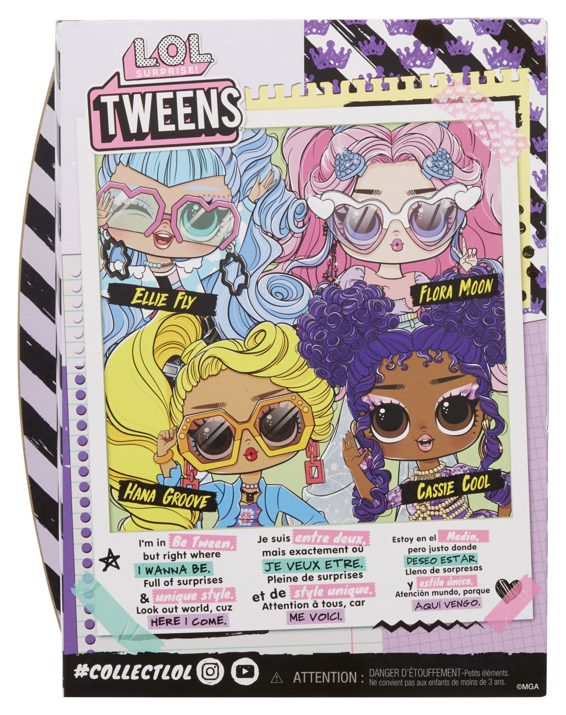 L.O.L. SURPRISE! TWEENS PAPUSA FASHIONISTA CASSIE COOL CU SURPRIZE