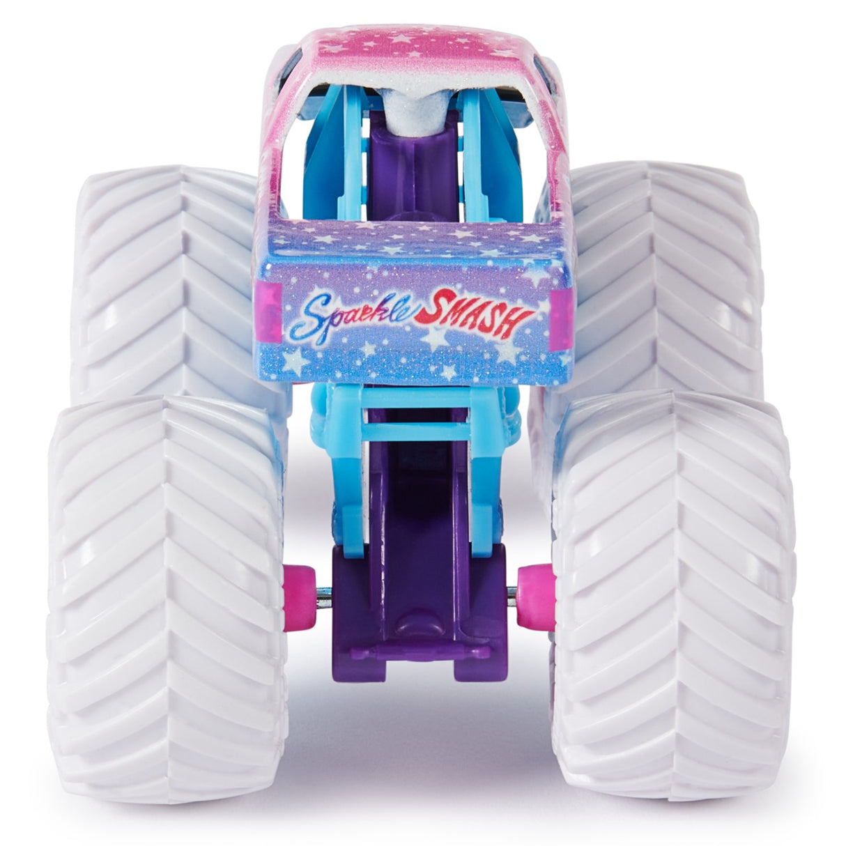 MONSTER JAM SET 2 MASINUTE METALICE SPARKLE SMASH SCARA 1:64
