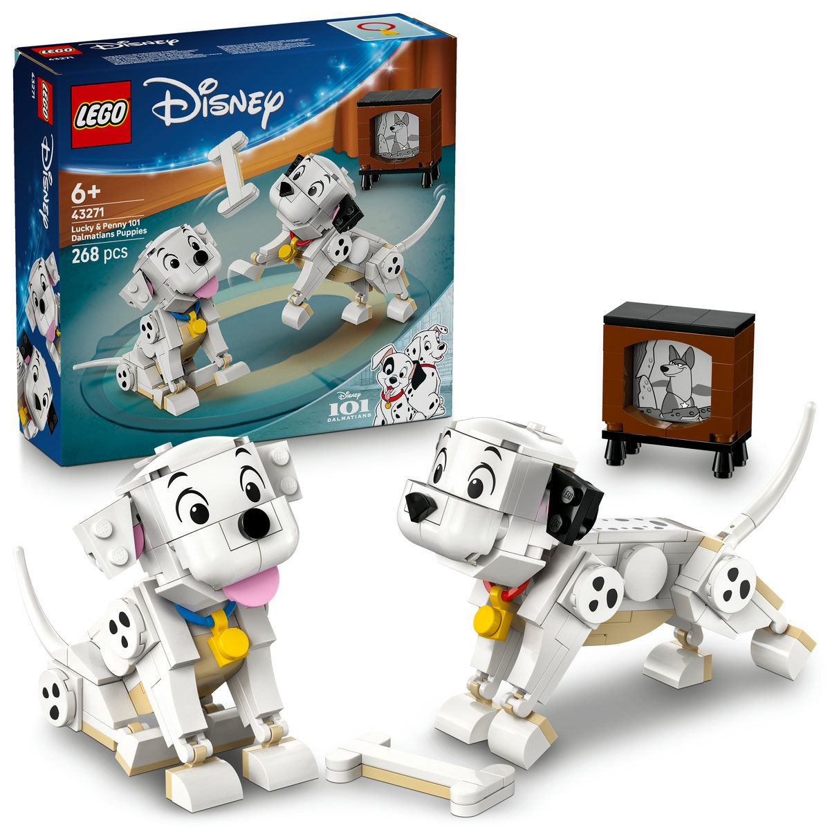LEGO DISNEY CATELUSII LUCKY SI PENNY DIN 101 DALMATIENI 43271