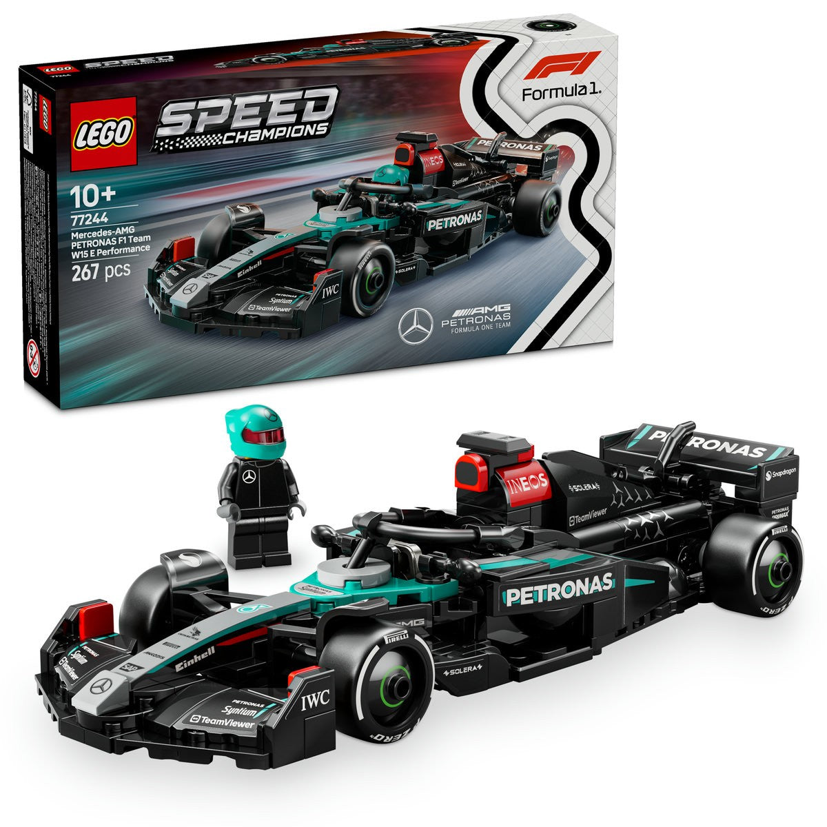 LEGO SPEED CHAMPIONS MASINA DE CURSE F1 MERCEDES AMG W15 77244