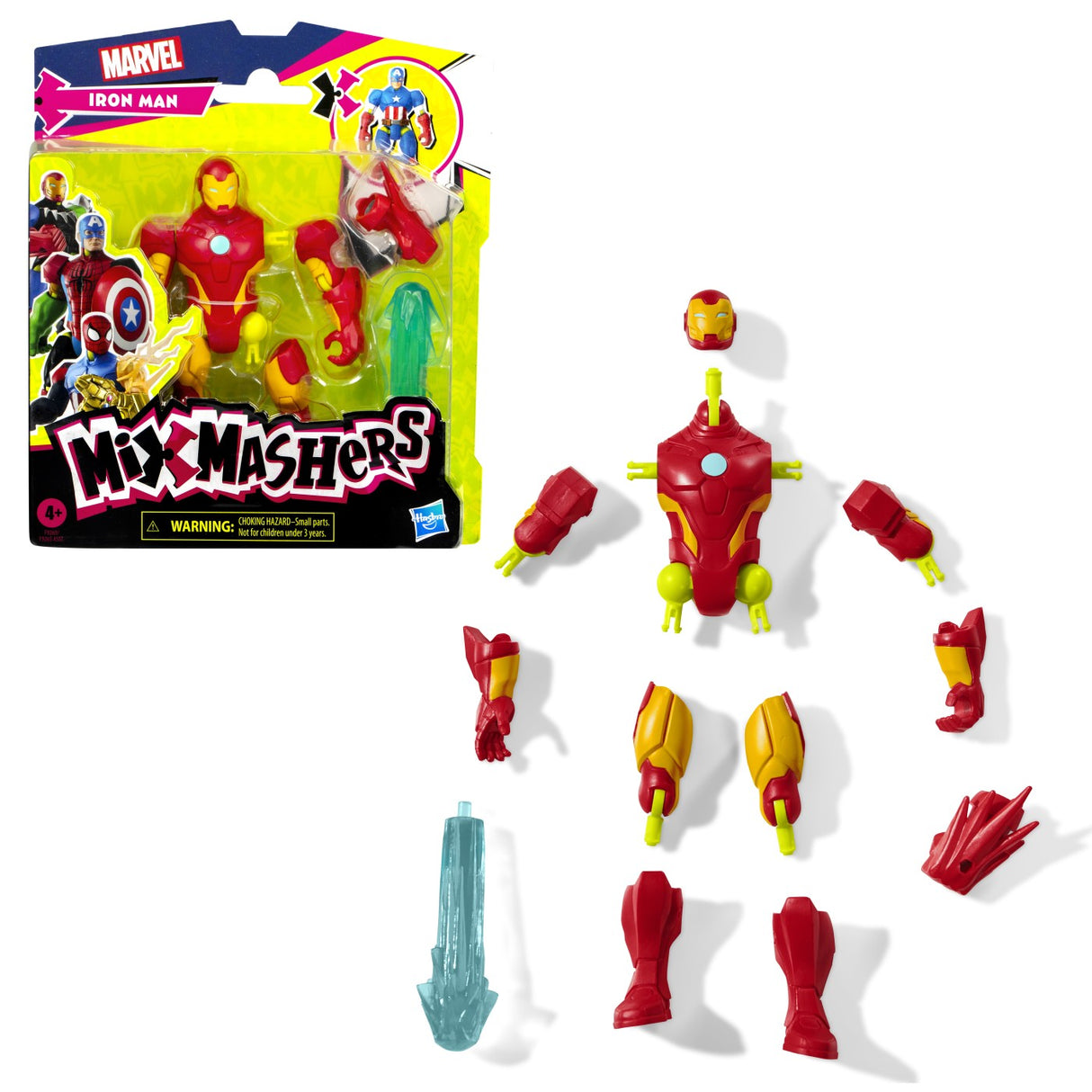 MARVEL AVENGERS MIX MASHERS FIGURINA IRON MAN 12CM