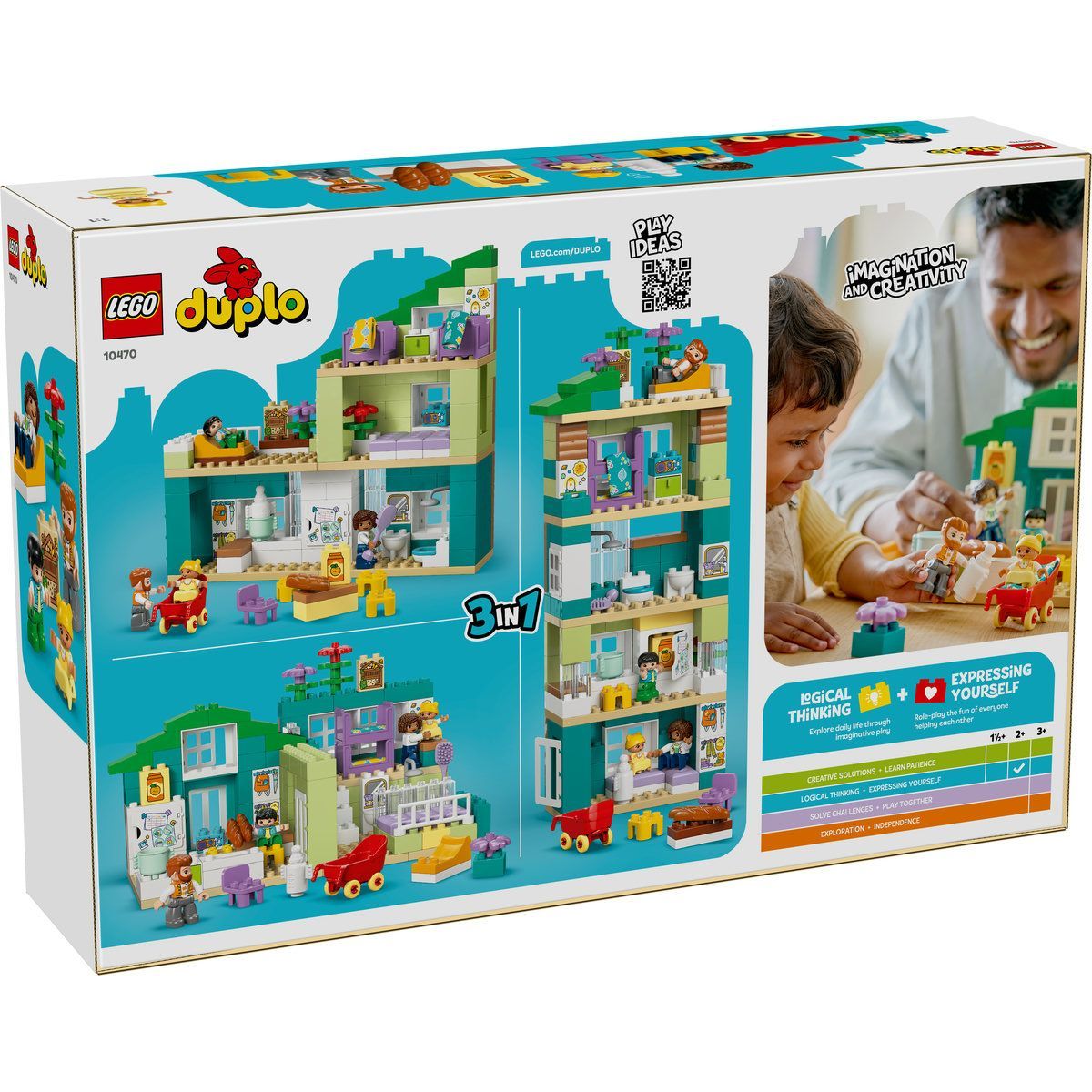 LEGO DUPLO CASA MODERNA DE FAMILIE 3 IN 1 CU FIGURINE 10470