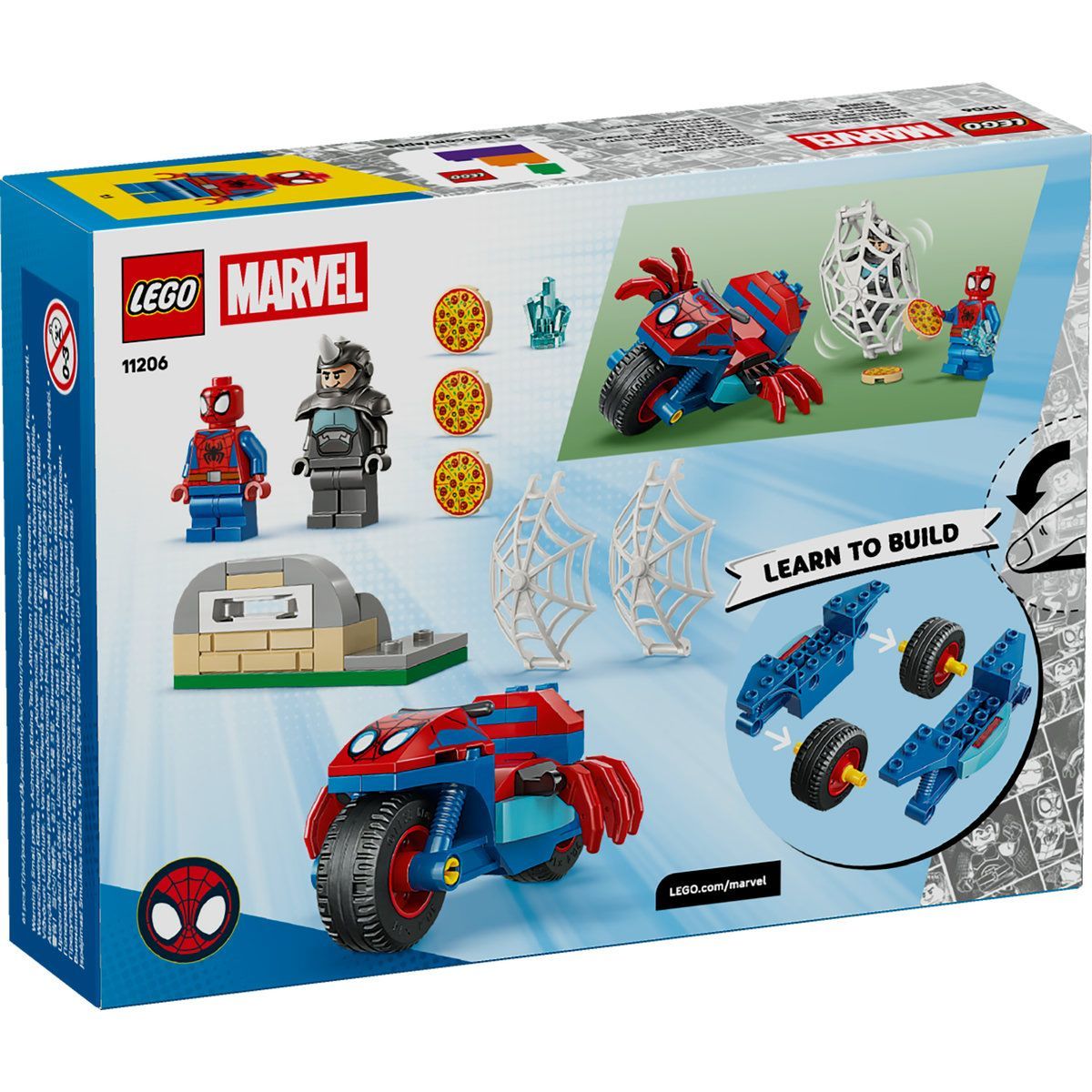 LEGO MARVEL SPIDEY PE MOTOCICLETA VS RHINO 11206