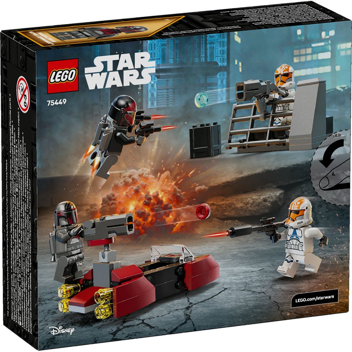 LEGO STAR WARS PACHET DE LUPTA ASEDIUL DE PE MANDALORE 75449