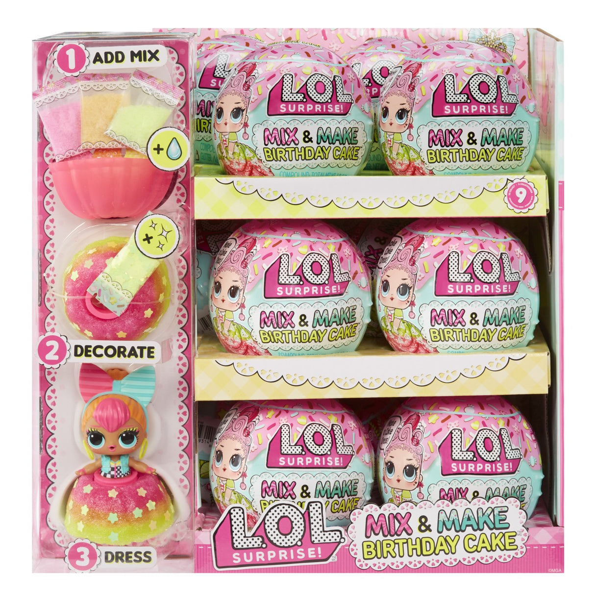 L.O.L. SURPRISE! MIX&MAKE BIRTHDAY CAKE PAPUSA TOTS