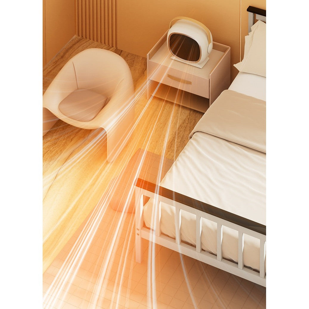 Aeroterma cu Incalzire Ceramica PTC, Vivimall, din ABS, Oprire Automata, Protectie Supraincalzire, 700/1200W, 220V, 21 x 16 x 11 cm, Verde - vivimall.ro